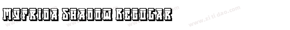 Myfrida Shadow Regular字体转换